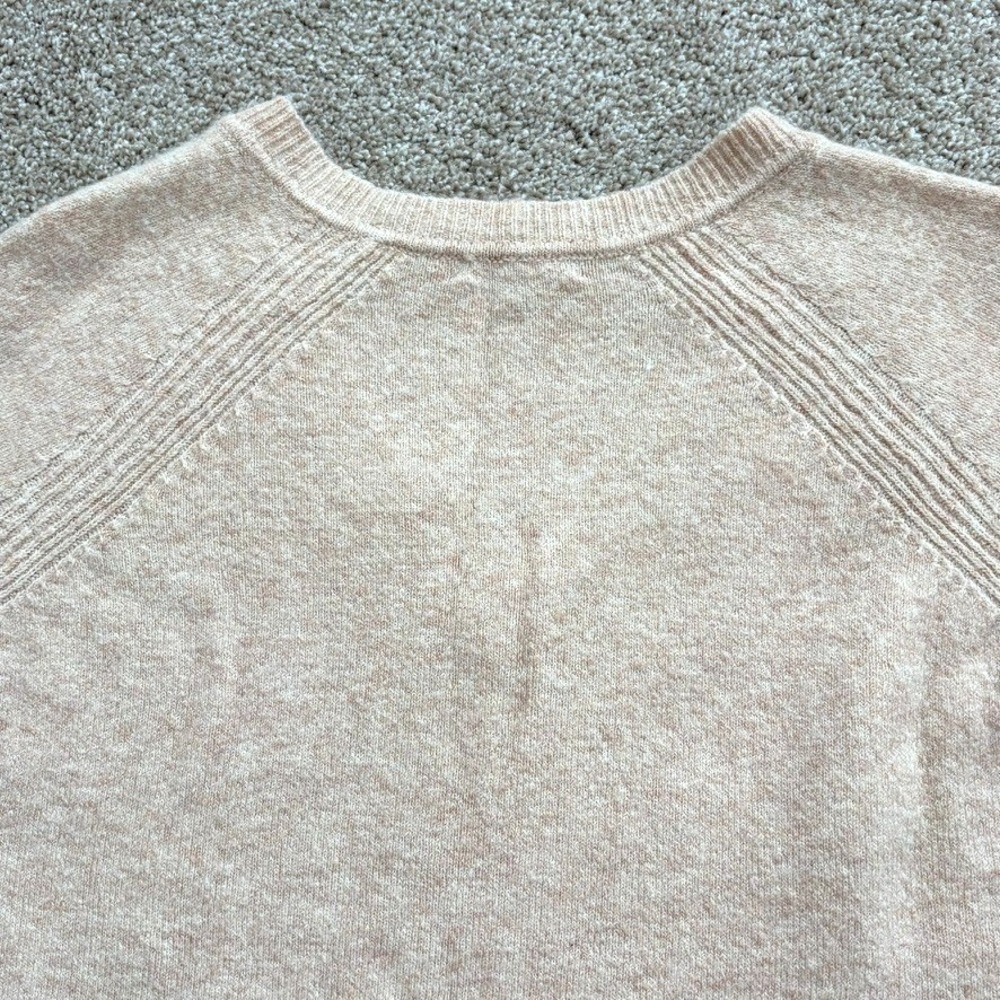 J.Crew‎ Merino Wool Alpaca Blend V-Neck Sweater Womens Small Neutral Beige EUC - Picture 9 of 13